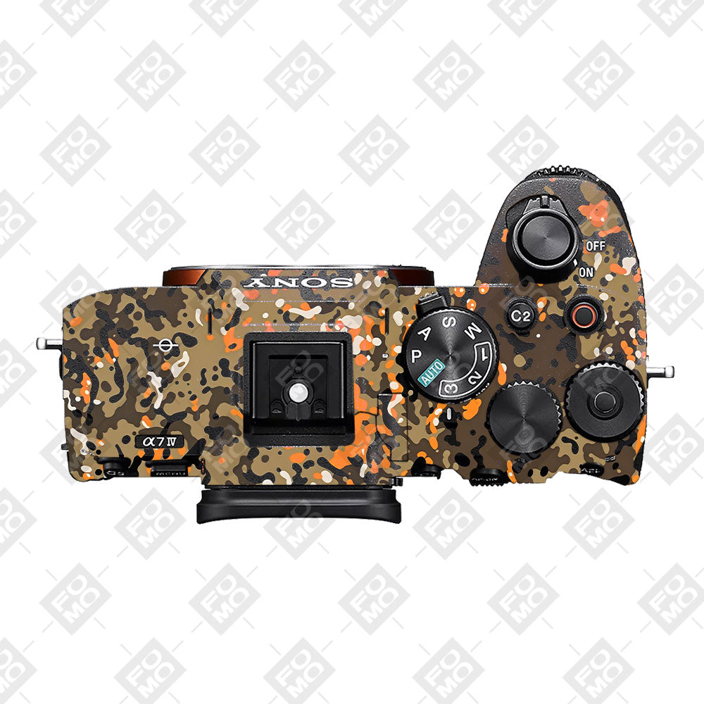 Orange Brown Spot  Sony A7MIV Camera Skins