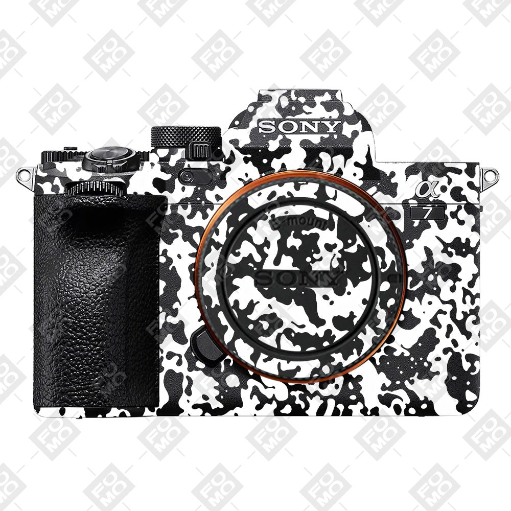 Snow Camo Sony A7MIV Camera Skins