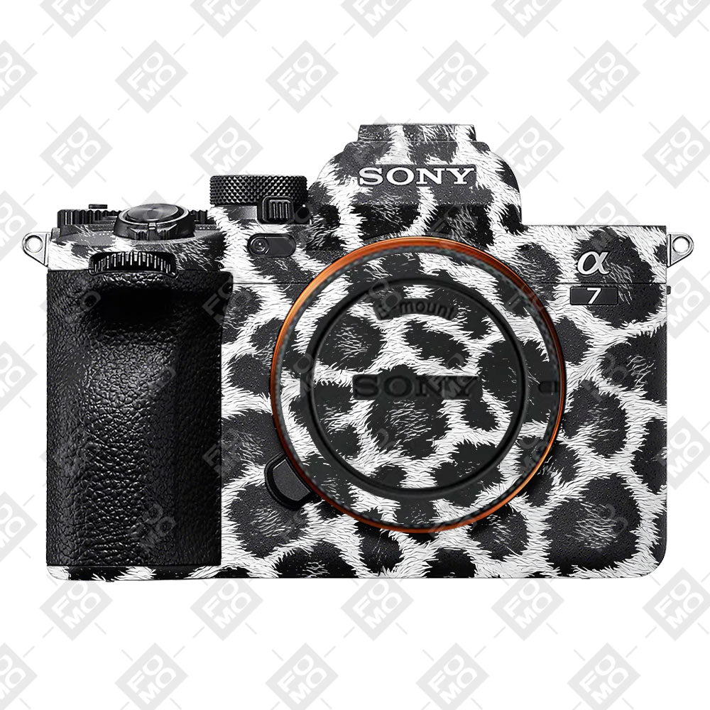 Snow Leopard Spots Sony A7MIV Camera Skins