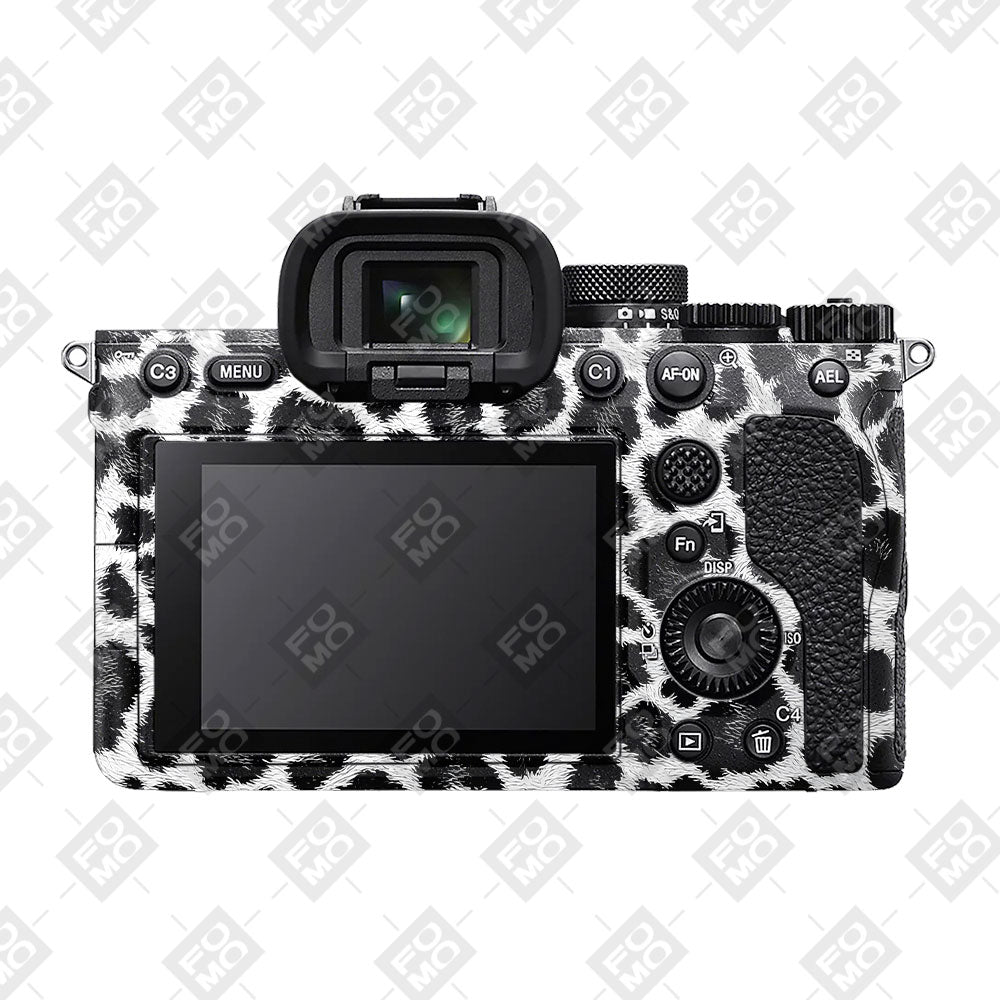 Snow Leopard Spots Sony A7MIV Camera Skins