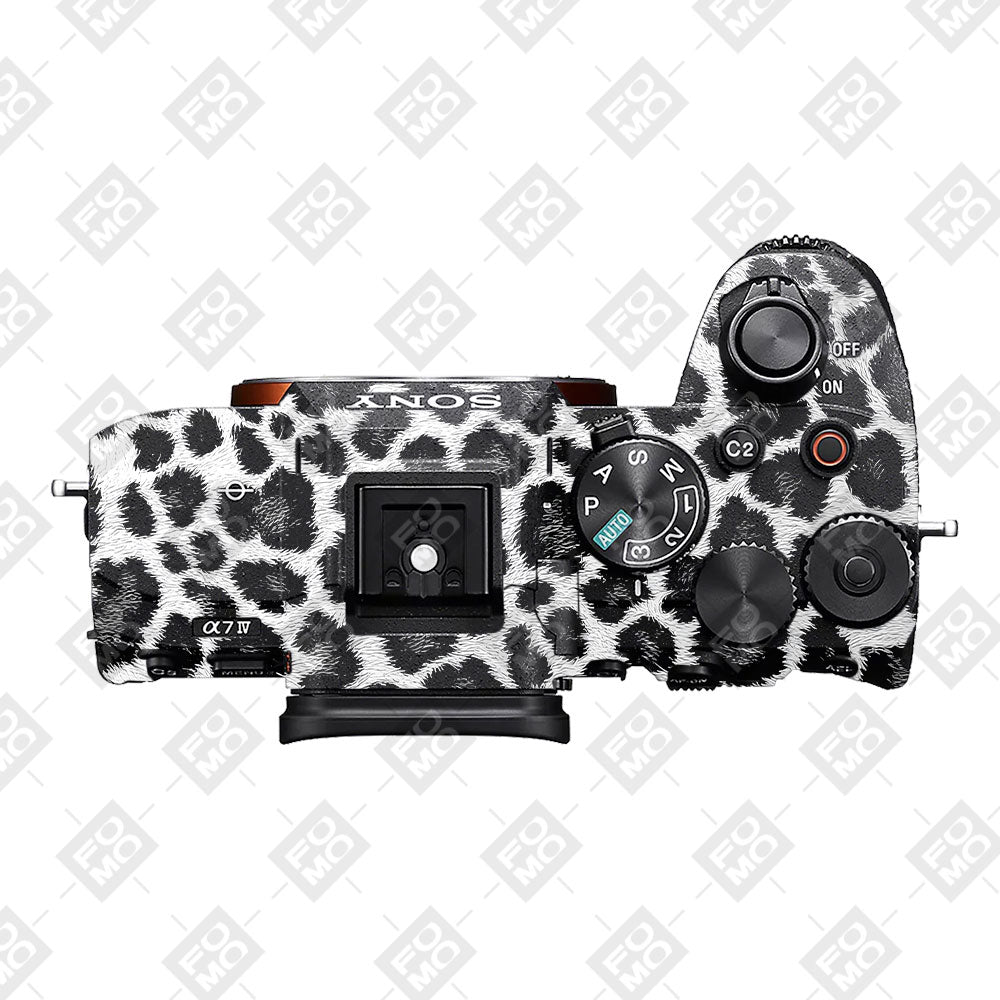 Snow Leopard Spots Sony A7MIV Camera Skins