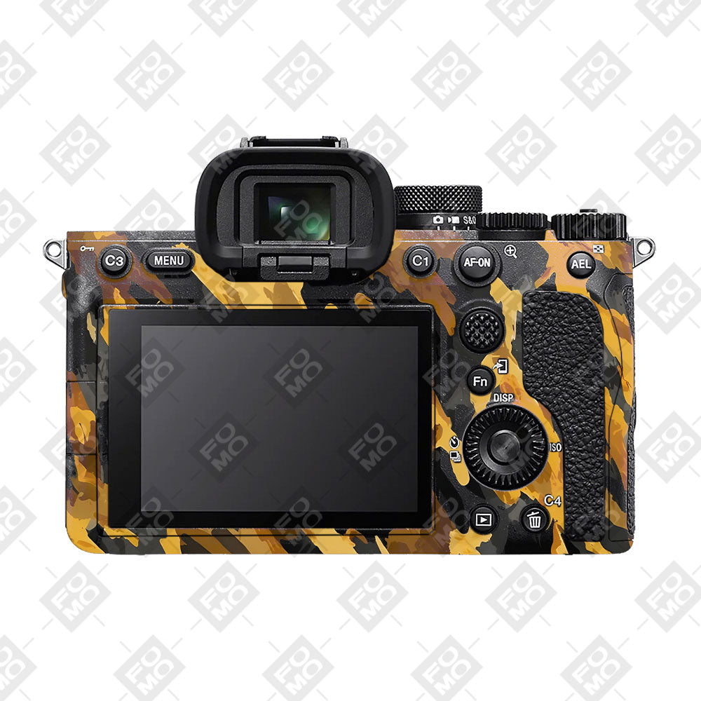 Camo Tiger Blend Sony A7MIV Camera Skins