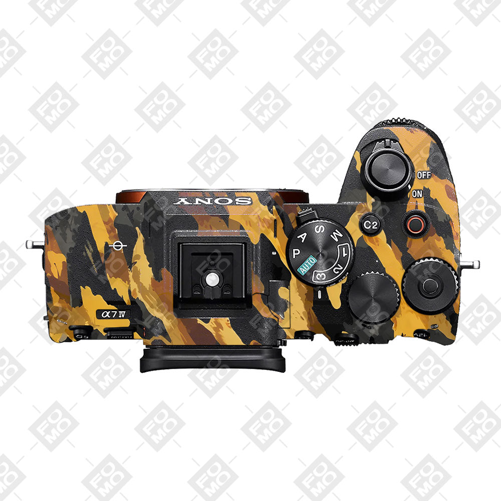 Camo Tiger Blend Sony A7MIV Camera Skins