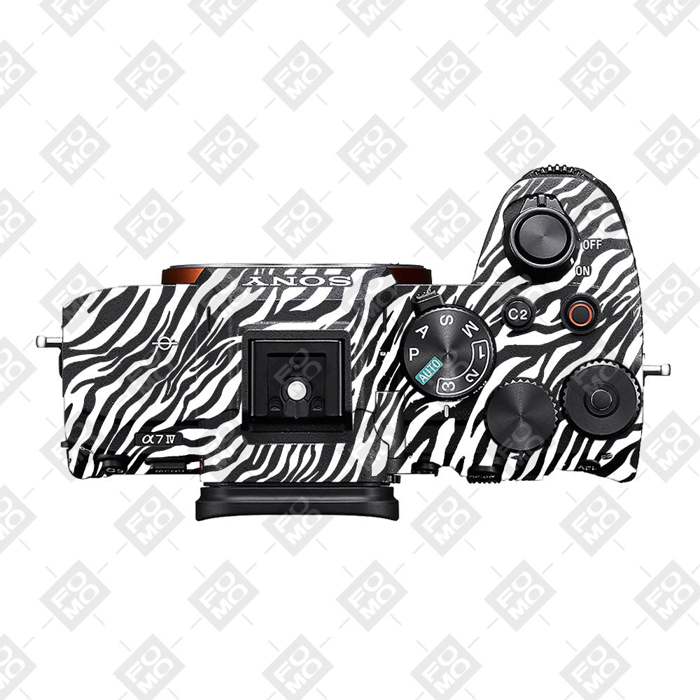 Classic Zebra Stripes Sony A7MIV Camera Skins