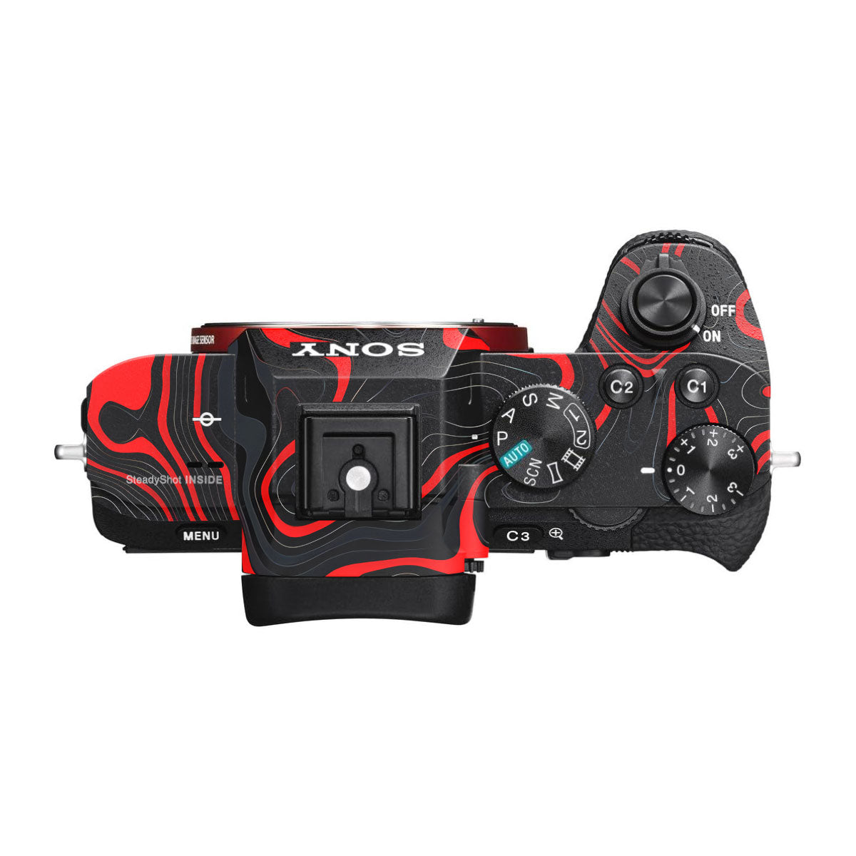 Crimson Waves Sony A7R II Camera Skins