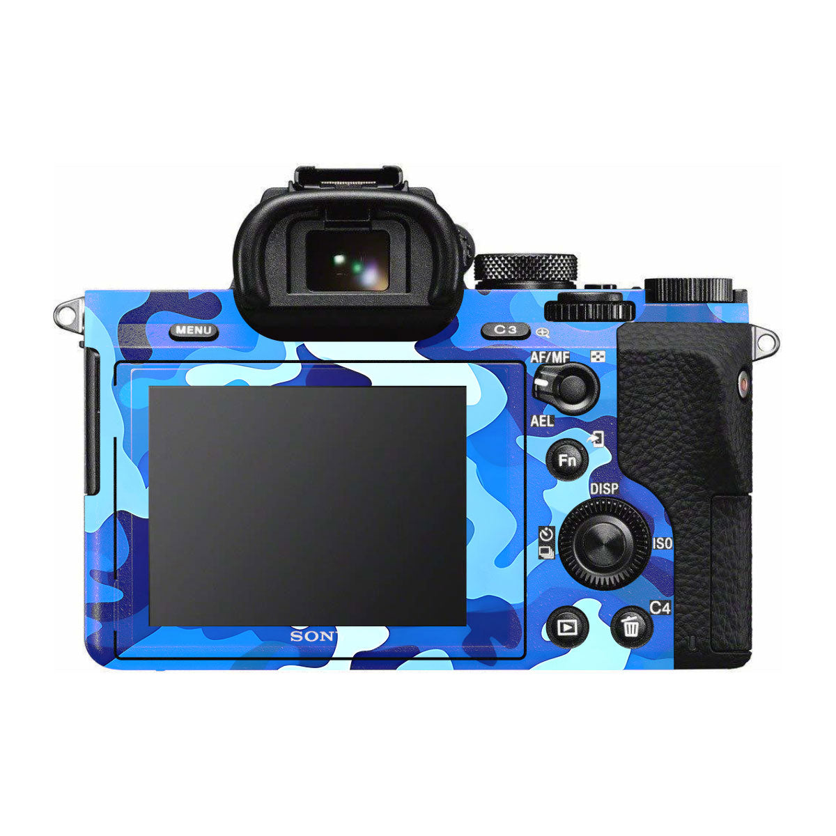 Arctic Blue Camo Pattern Sony A7R II Camera Skins