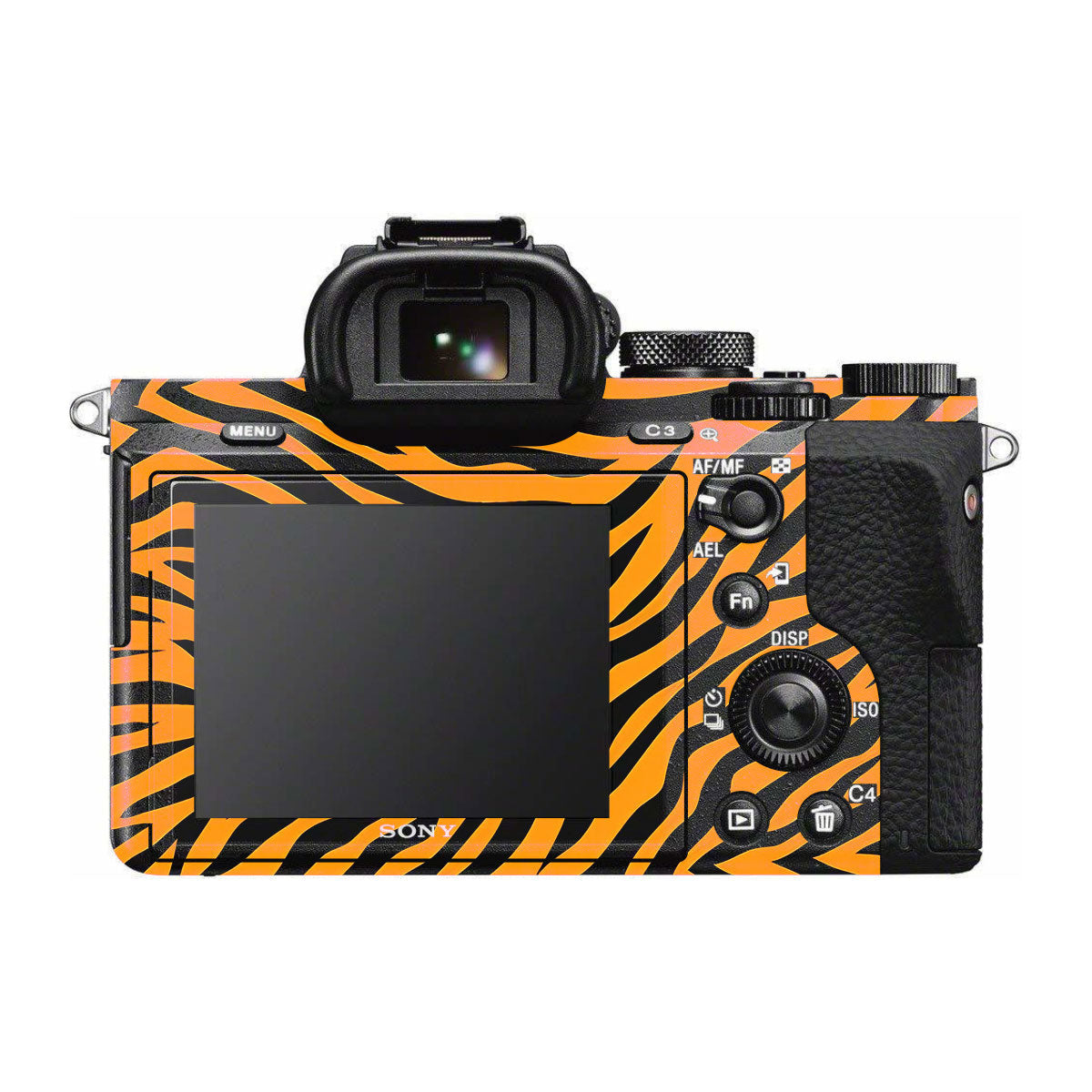 Zebra Gold Pattern Sony A7R II Camera Skins