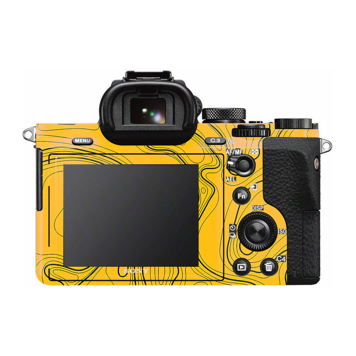 Topographic Map Pattern Sony A7R II Camera Skins