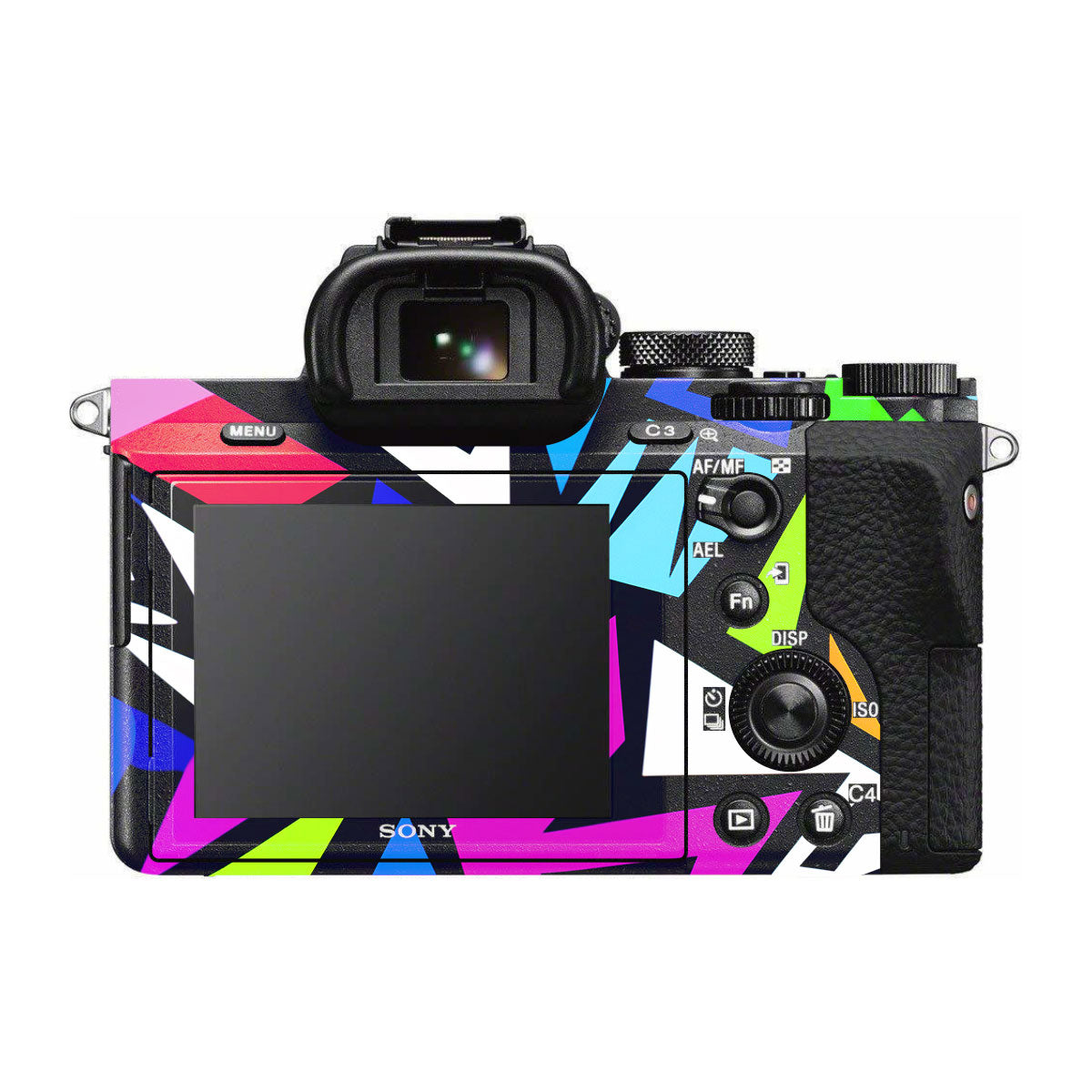 Bold Geometric Pop Sony A7R II Camera Skins