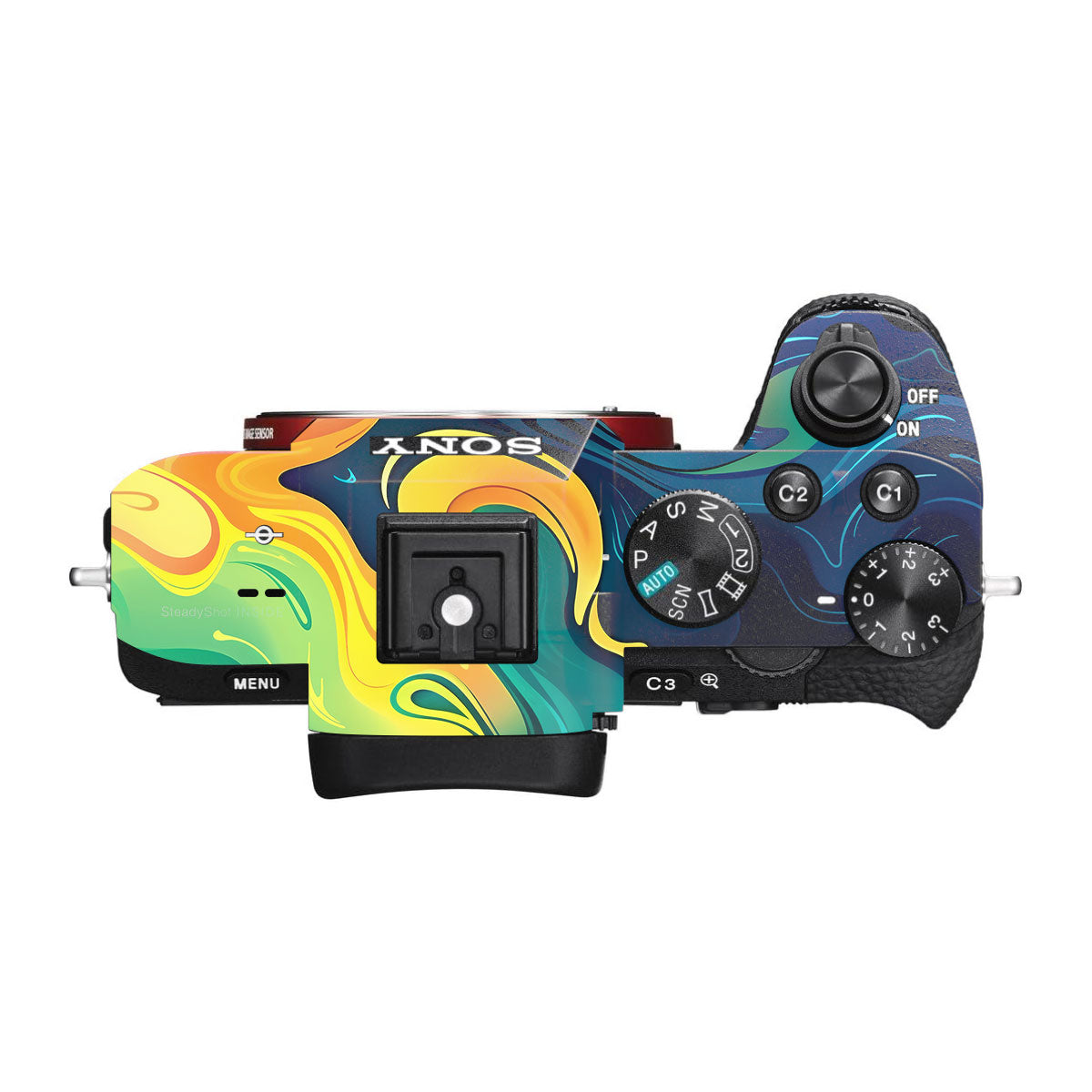 Rainbow Liquid Fusion Sony A7R II Camera Skins