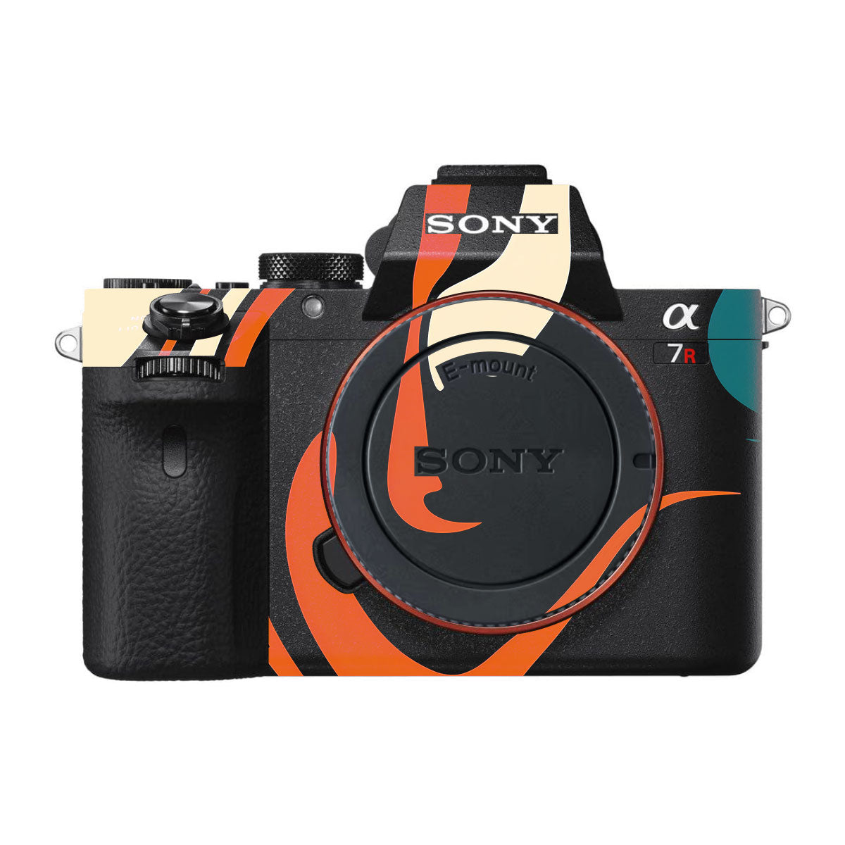 Mid-Century Abstract Swirl Sony A7R II Camera Skins