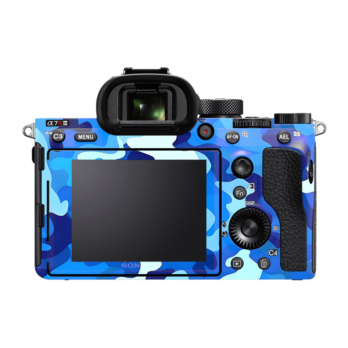 Arctic Blue Camo Pattern Sony A7R III Camera Skins