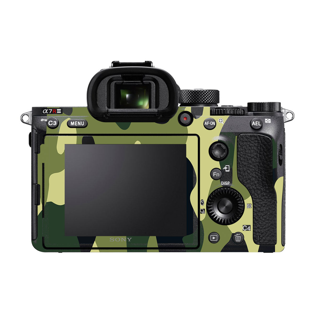 Forest Green Camo Sony A7R III Camera Skins