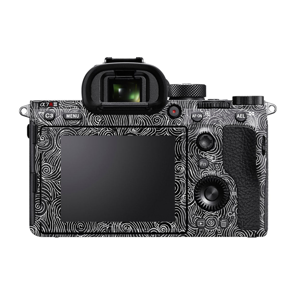 White Spirals Sony A7R III Camera Skins