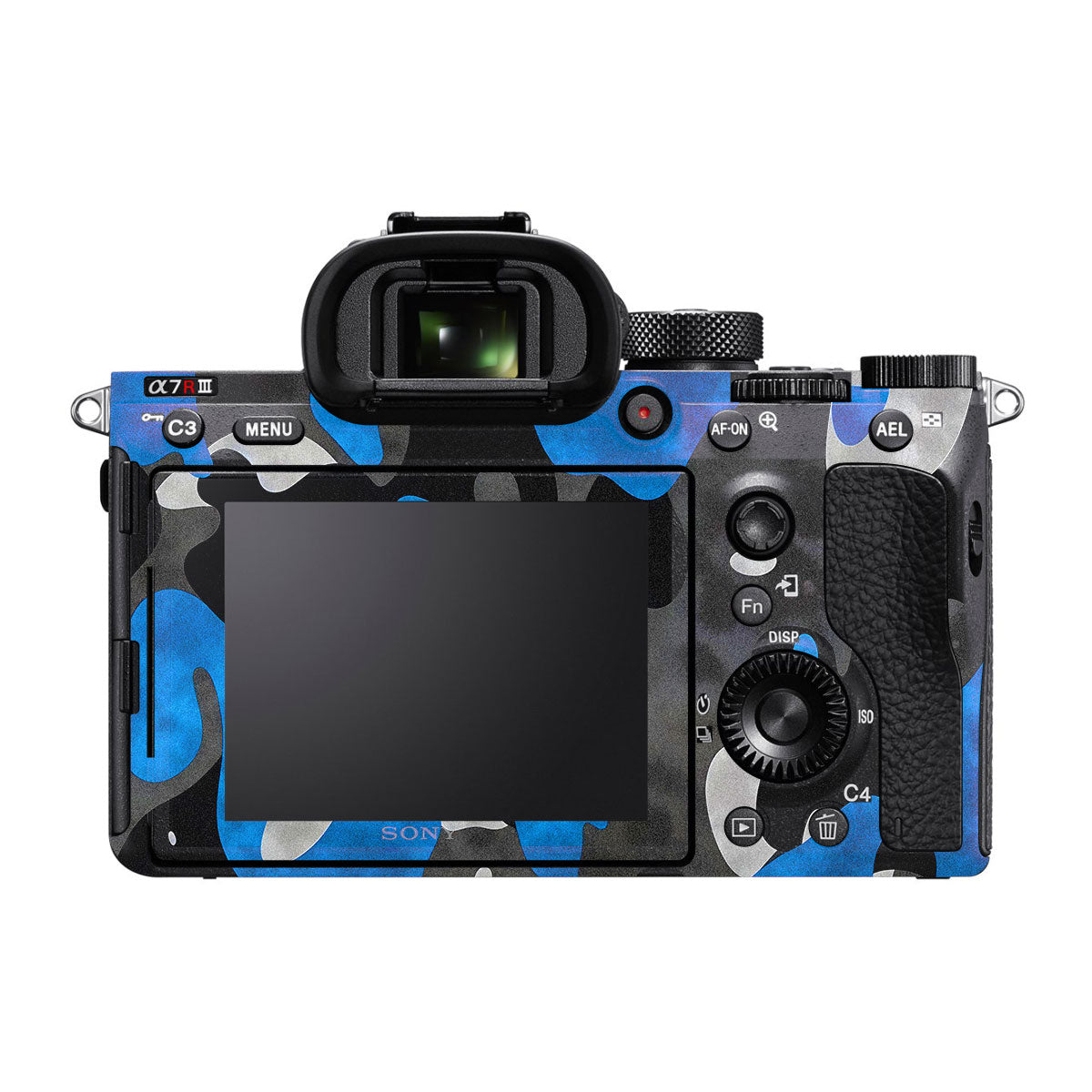 Blue Grey Camo Sony A7R III Camera Skins