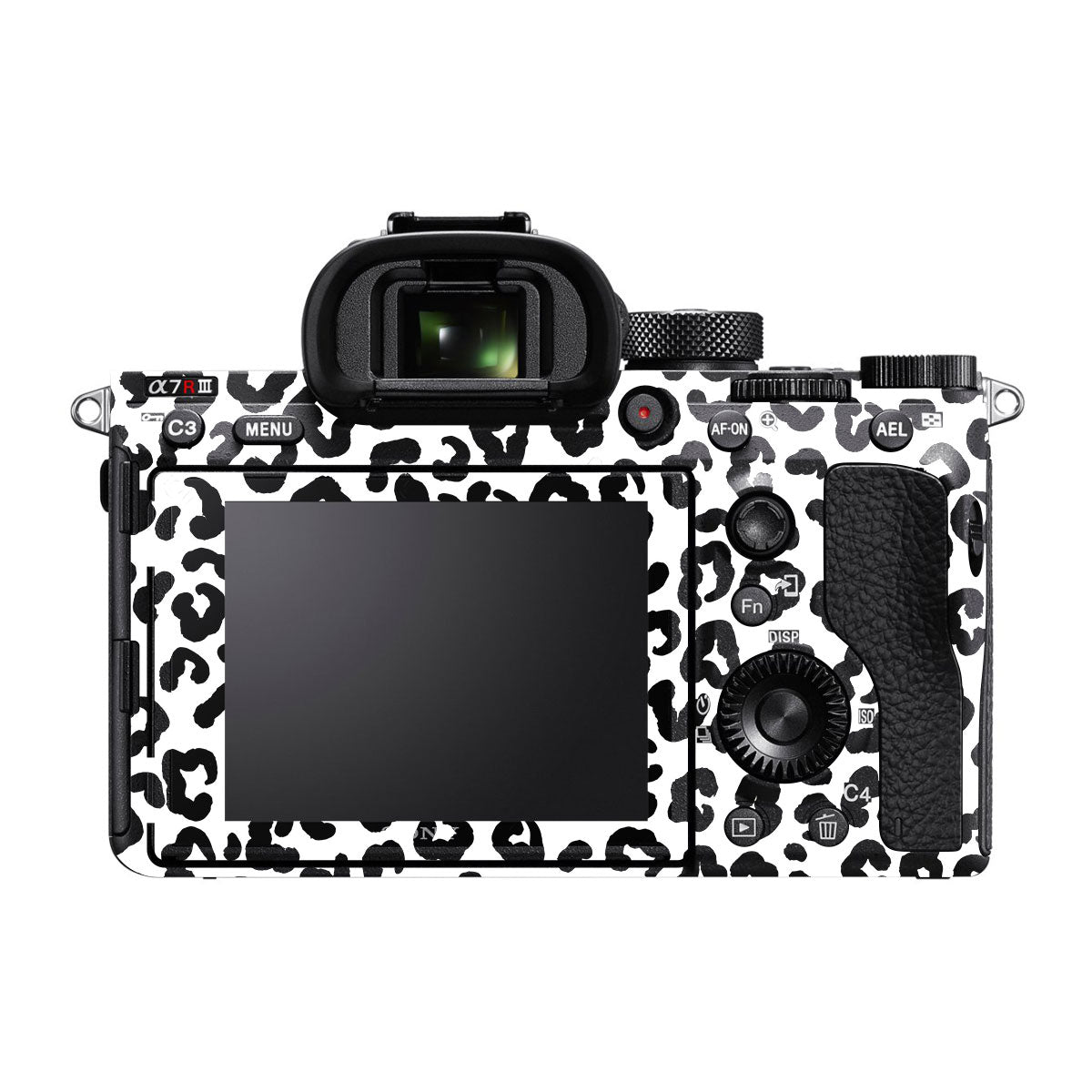 White Leopard Sony A7R III Camera Skins