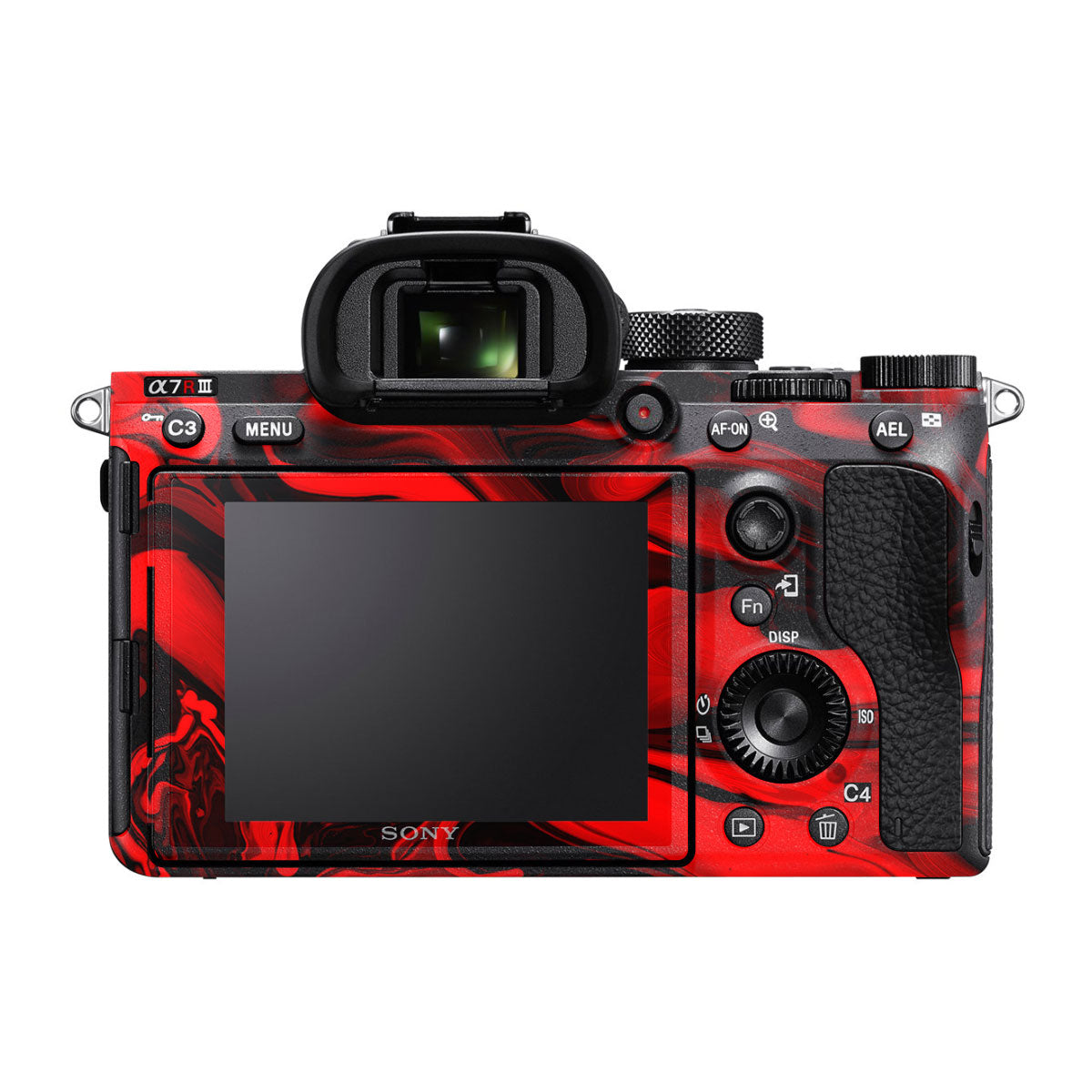Red Lava Flow Sony A7R III Camera Skins