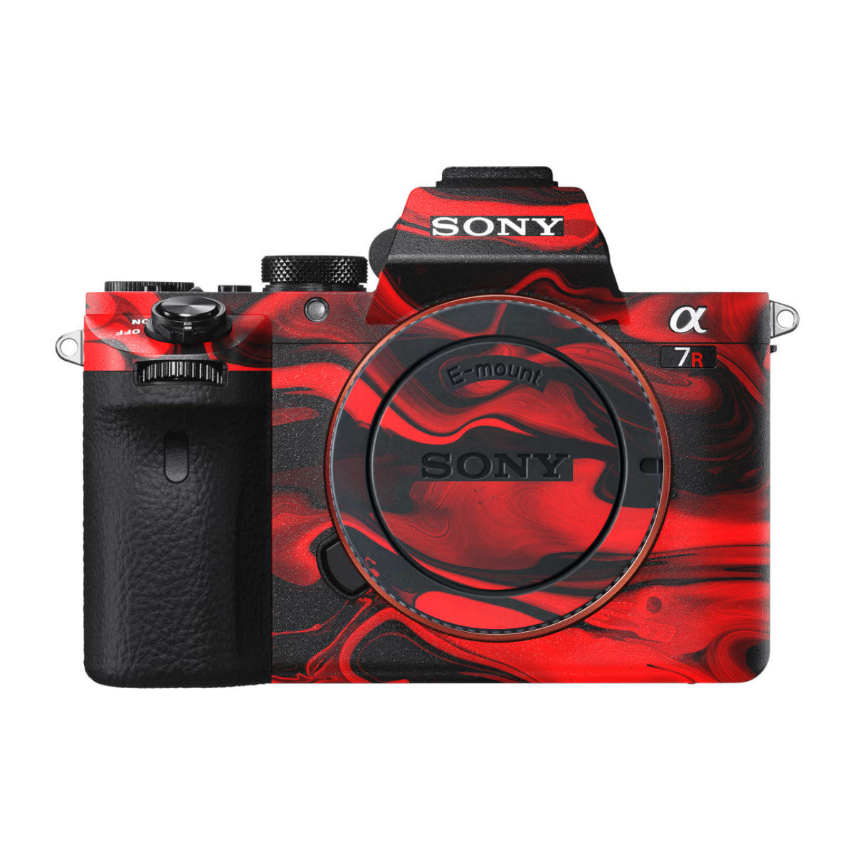 Red Lava Flow Sony A7R III Camera Skins