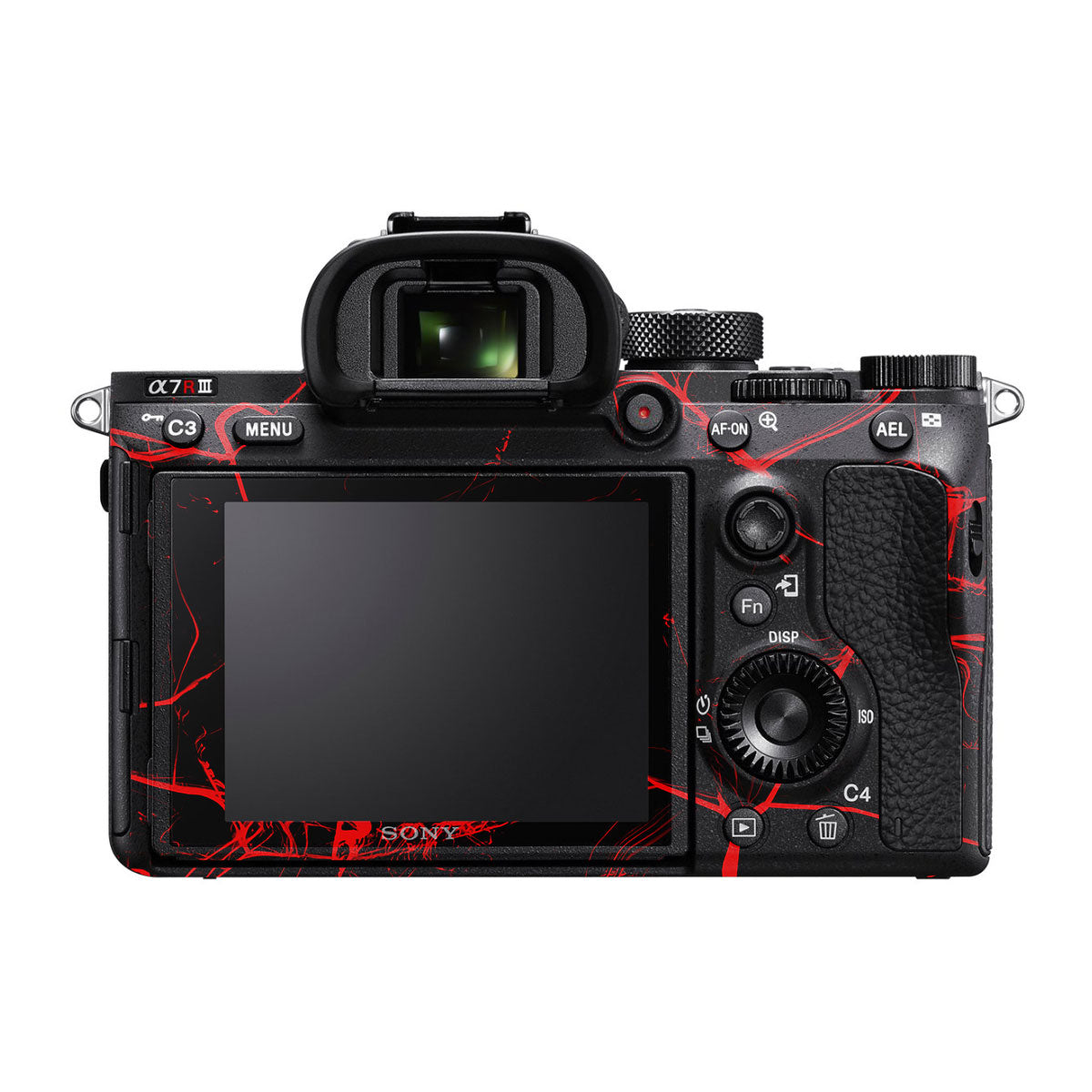 Red Neural Grid Sony A7R III Camera Skins