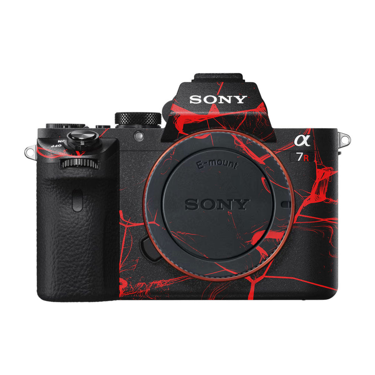 Red Neural Grid Sony A7R III Camera Skins