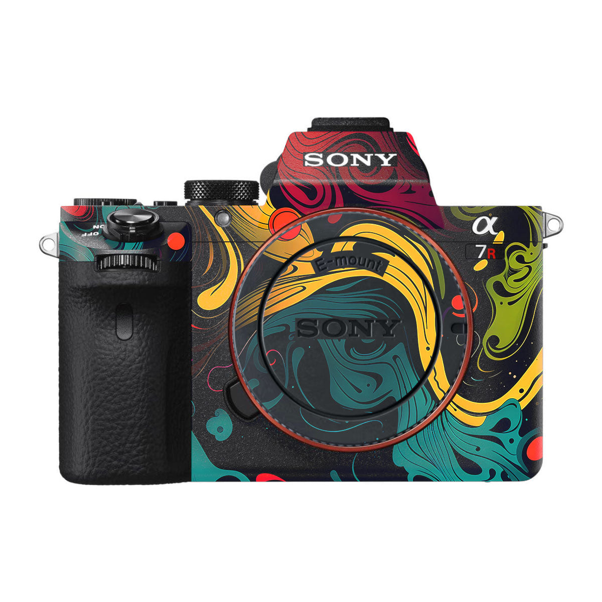 Psychedelic Color Swirl Sony A7R III Camera Skins