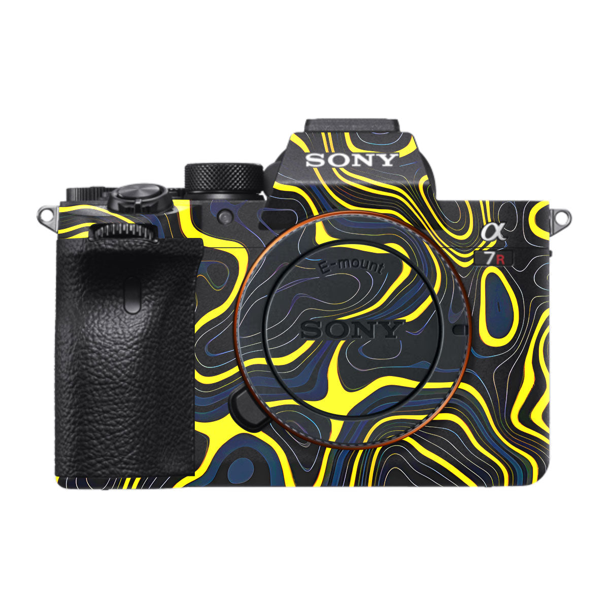Neon Lava Contours Sony A7R IV Camera Skin