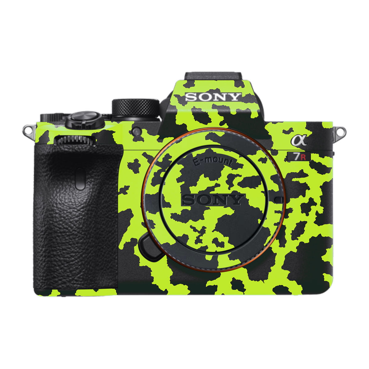 Neon Green Splatter Sony A7R IV Camera Skin