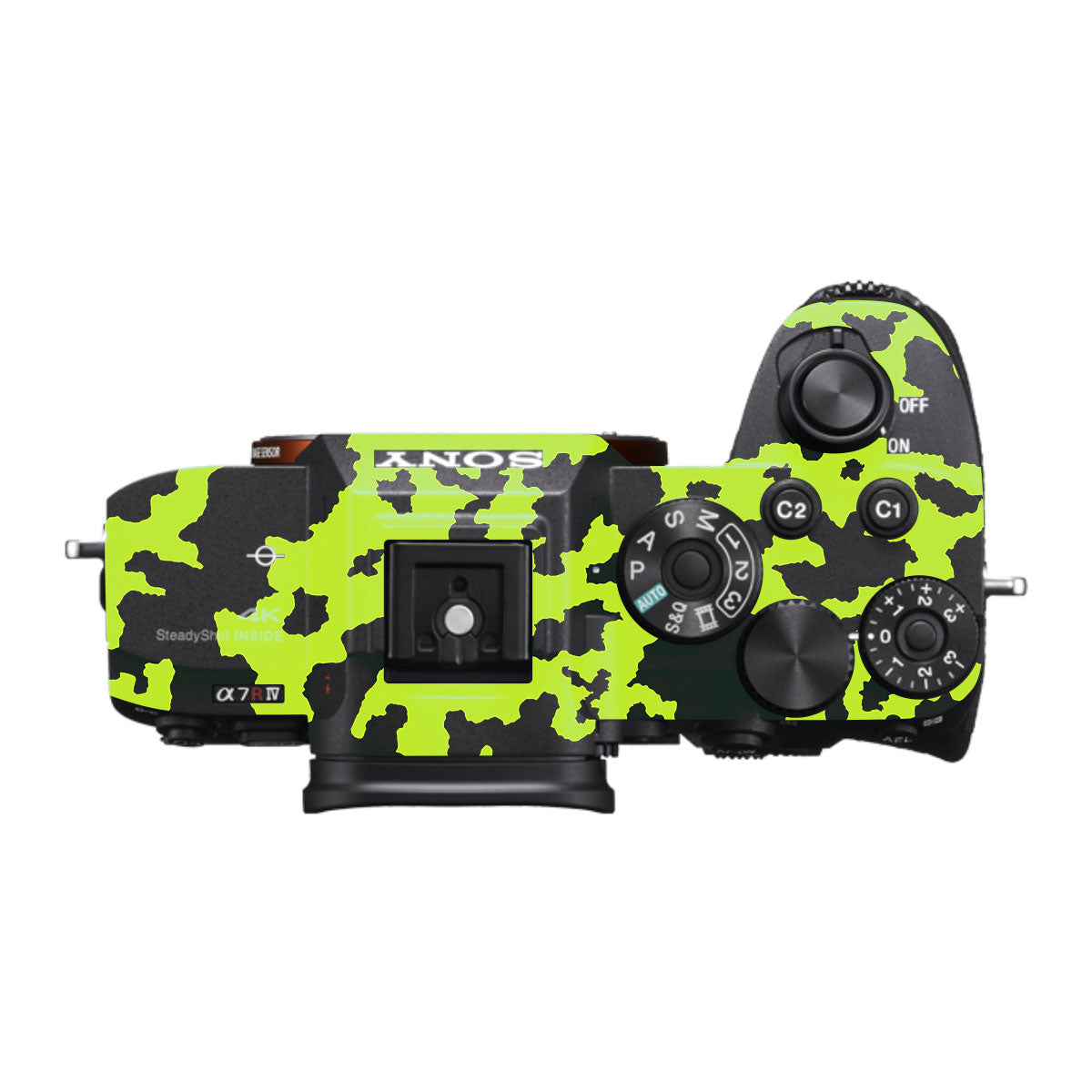 Neon Green Splatter Sony A7R IV Camera Skin