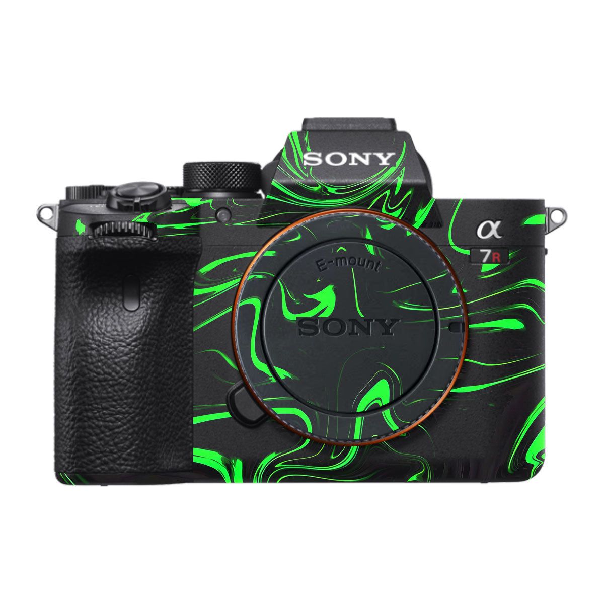 Green Liquid Pattern Sony A7R IV Camera Skin