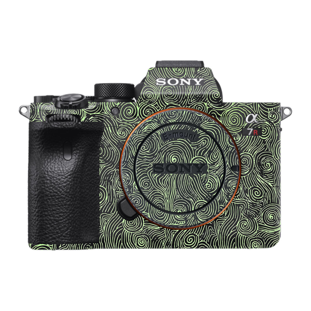 Green Spirals Sony A7R IV Camera Skin