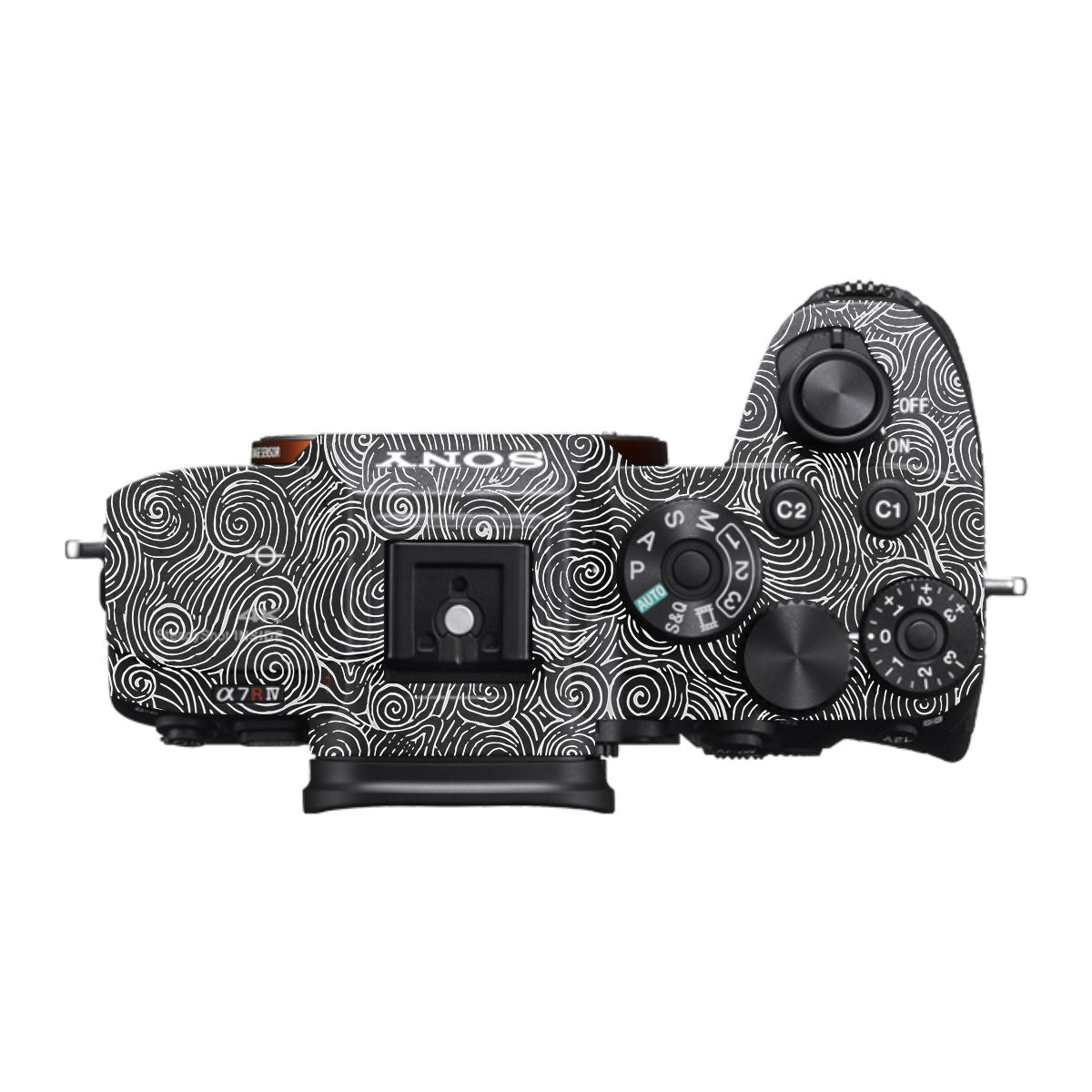 White Spirals Sony A7R IV Camera Skin