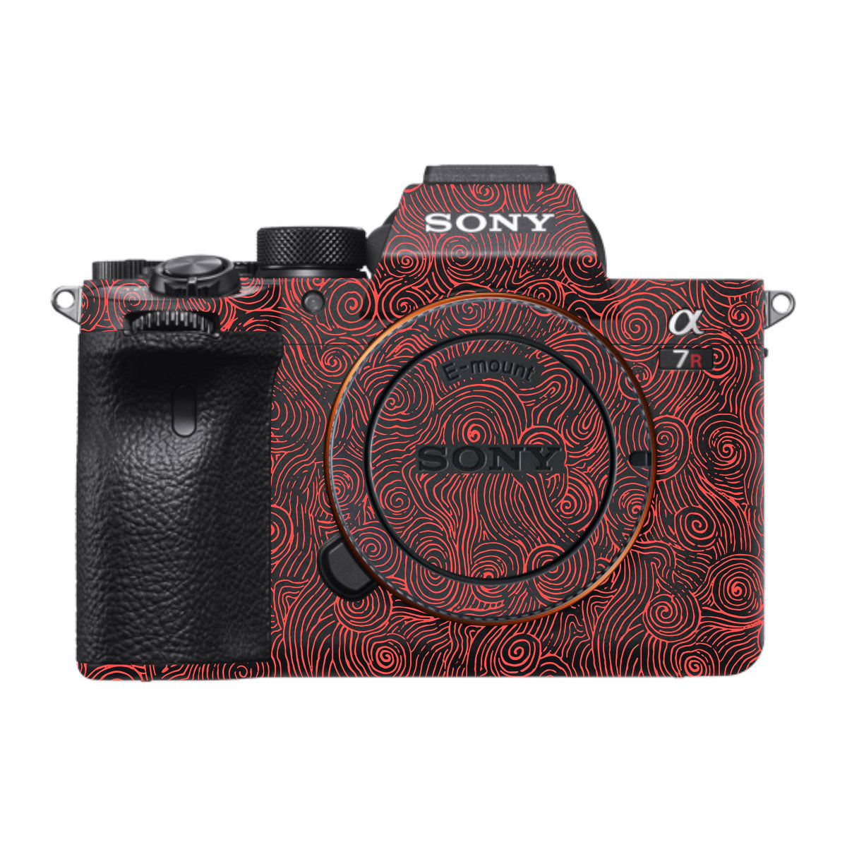 Red Spirals Sony A7R IV Camera Skin