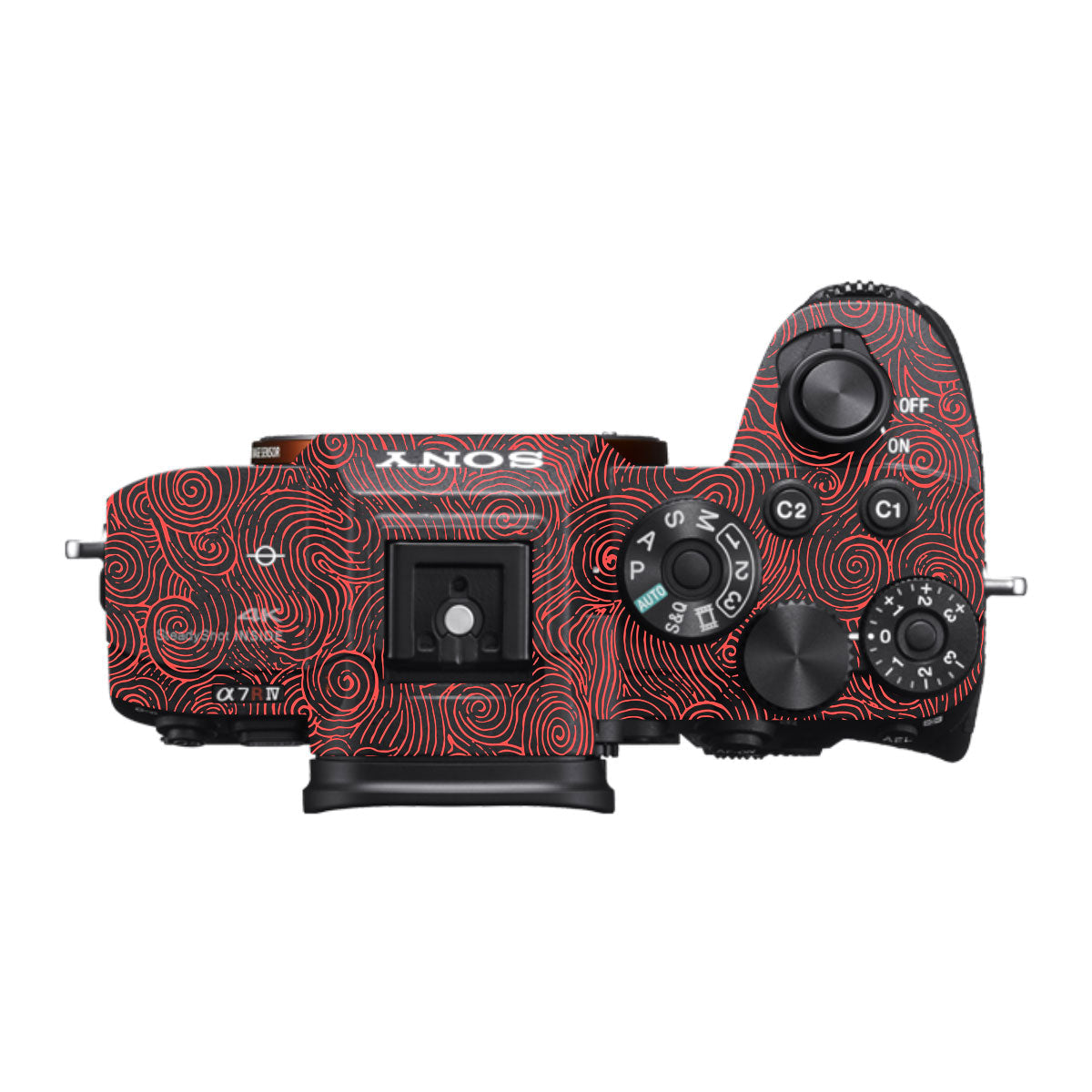 Red Spirals Sony A7R IV Camera Skin