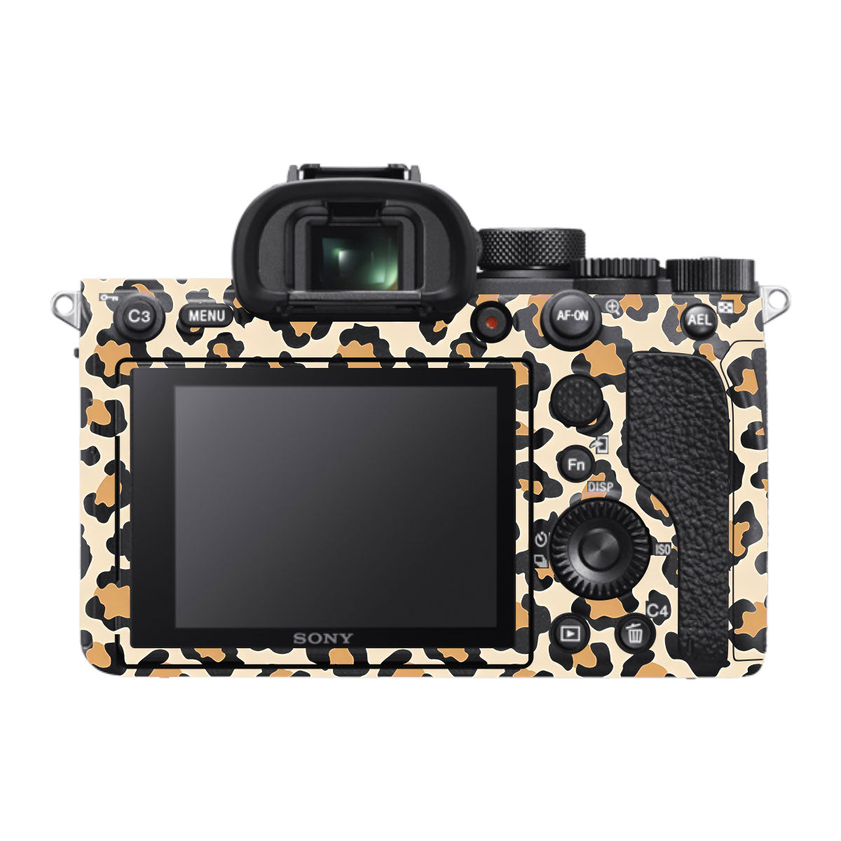 Sandy Leopard Spots Sony A7R IV Camera Skin