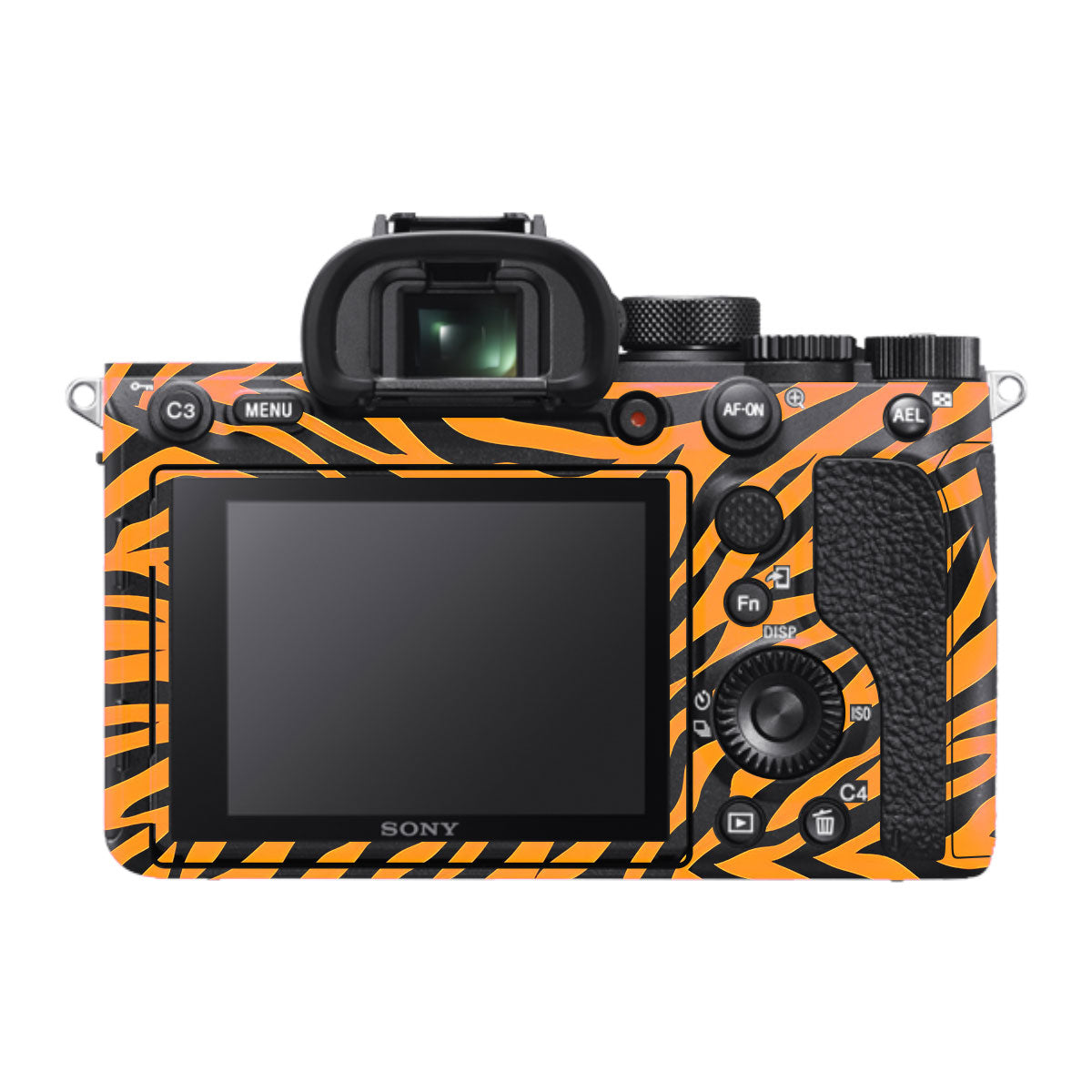 Zebra Gold Pattern Sony A7R IV Camera Skin