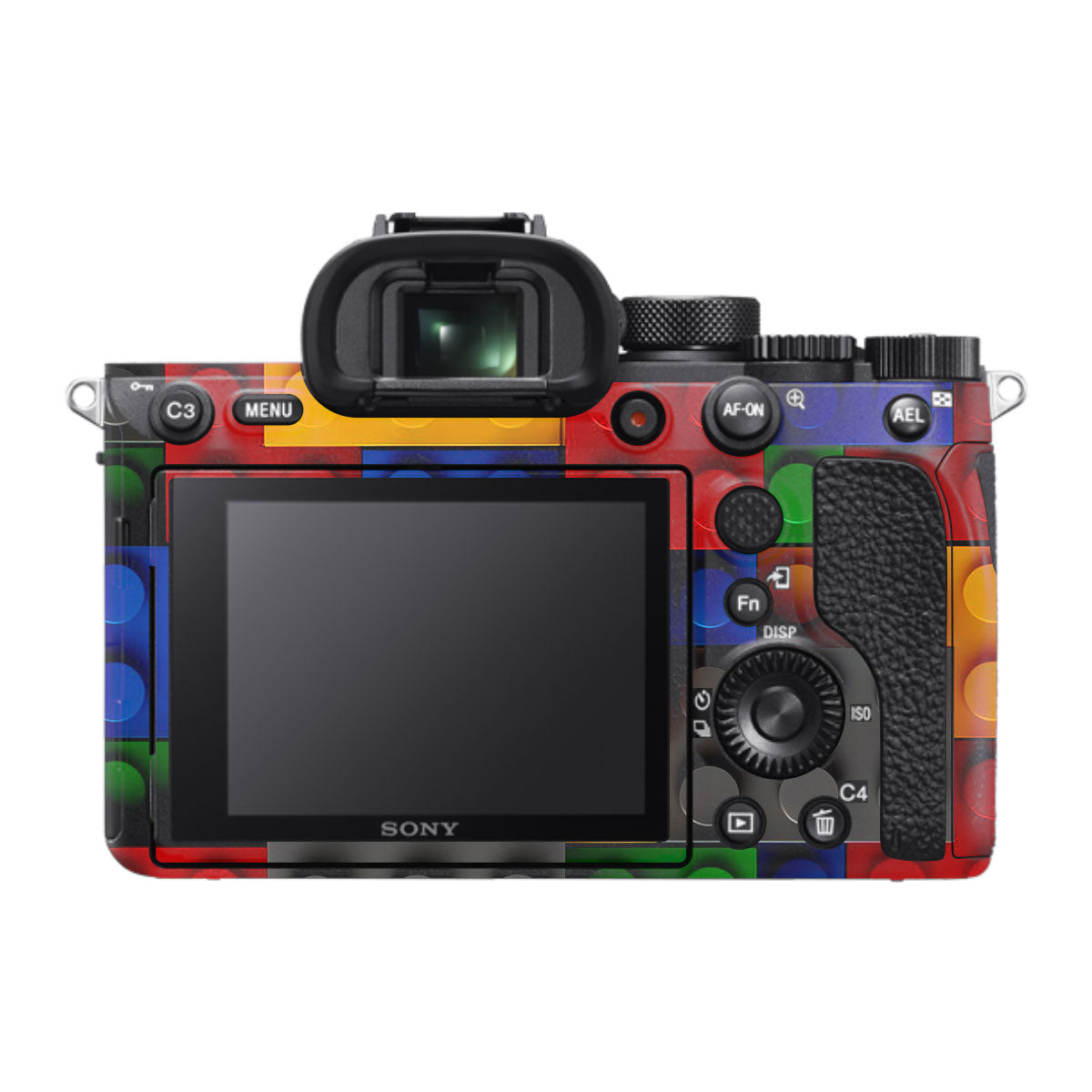 Colorful LEGO Brick Wall Pattern Sony A7R IV Camera Skin