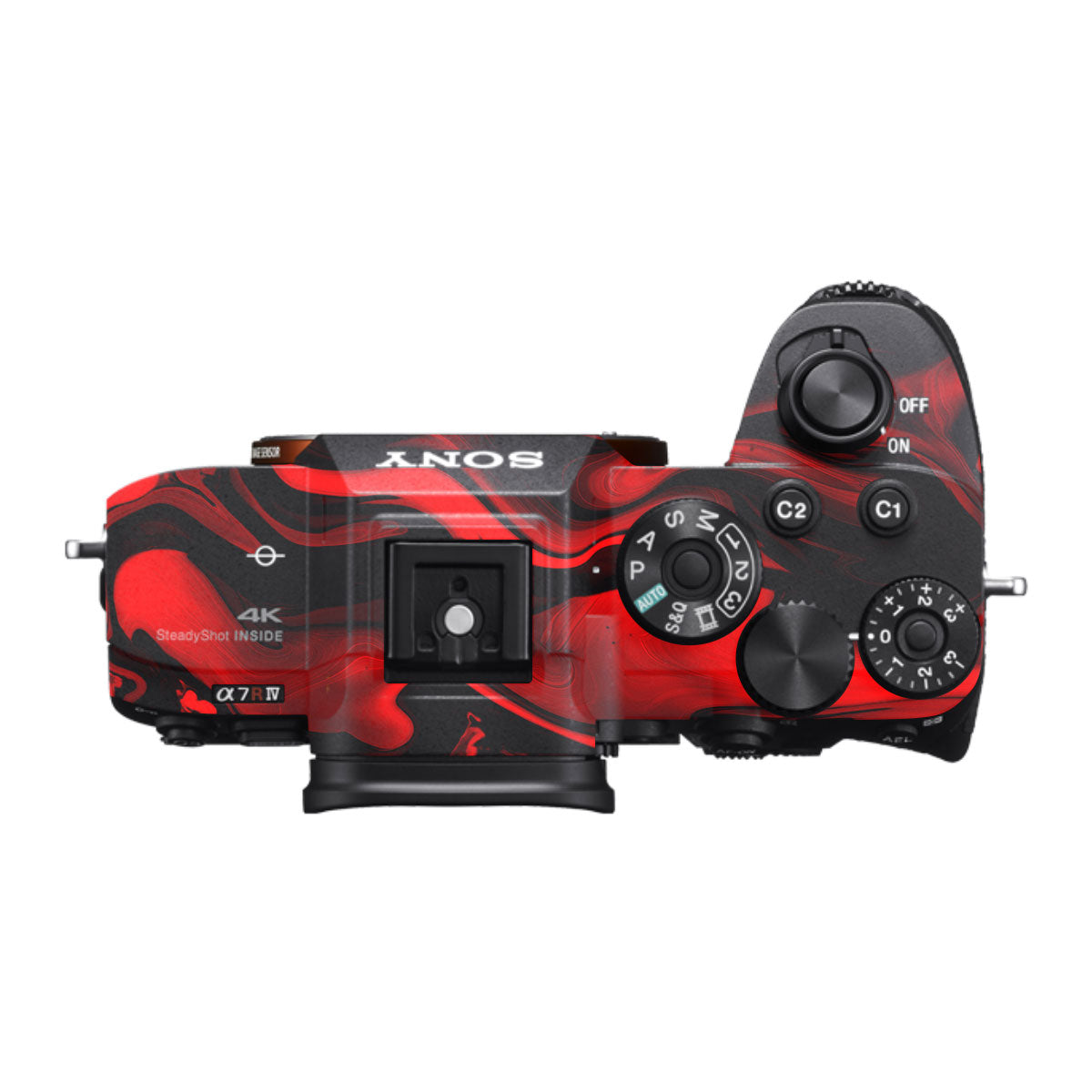 Red Lava Flow Sony A7R IV Camera Skin