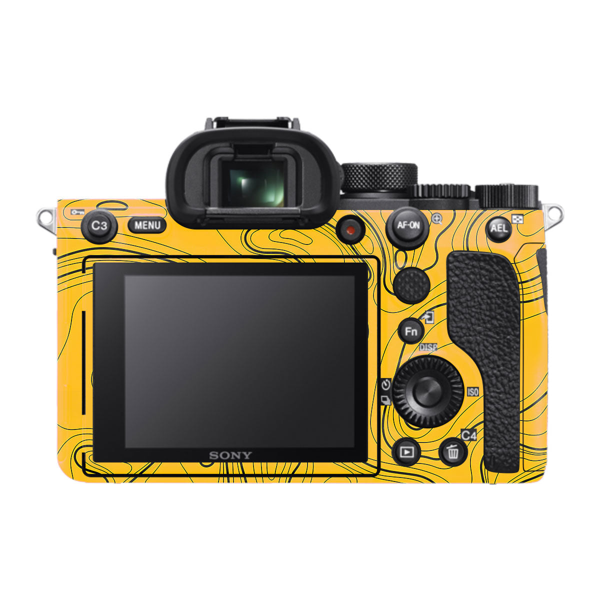 Topographic Map Pattern Sony A7R IV Camera Skin
