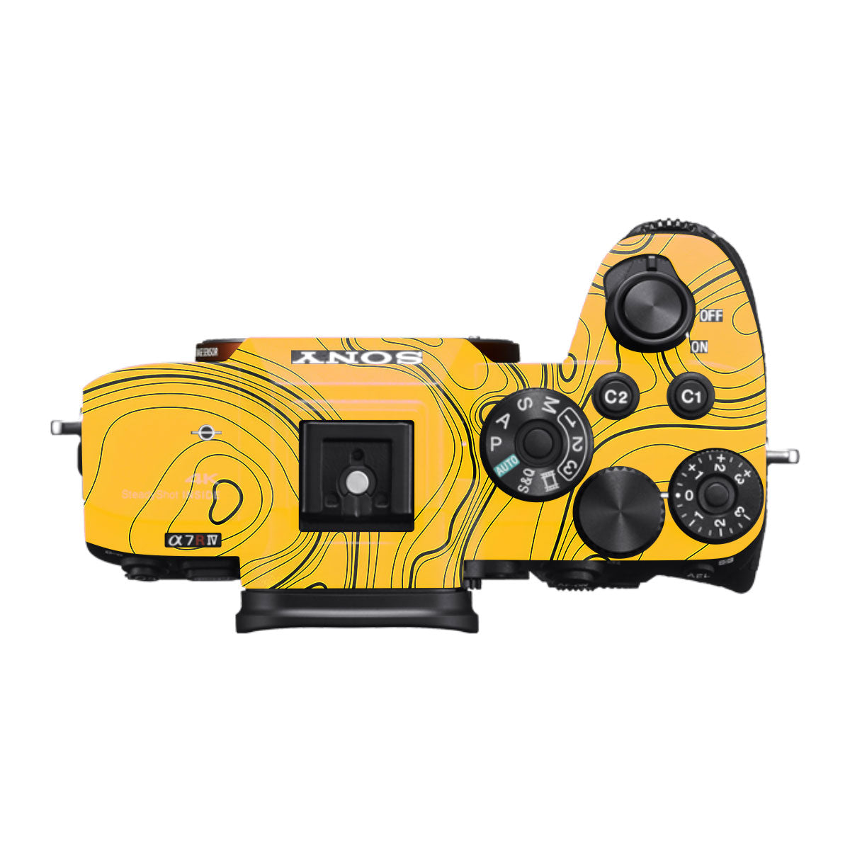 Topographic Map Pattern Sony A7R IV Camera Skin