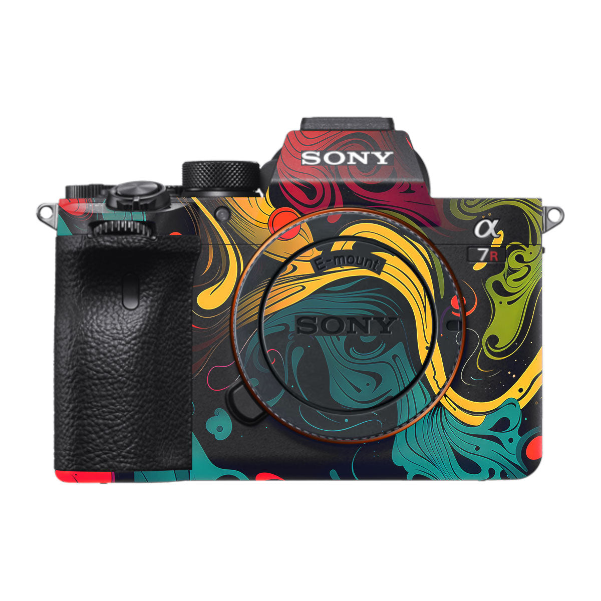 Psychedelic Color Swirl Sony A7R IV Camera Skin