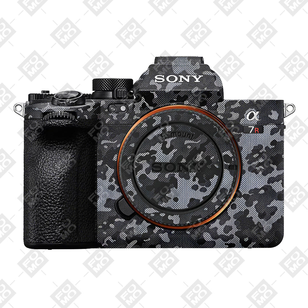 Stealth Grey Camo Sony A7RV Camera Skins
