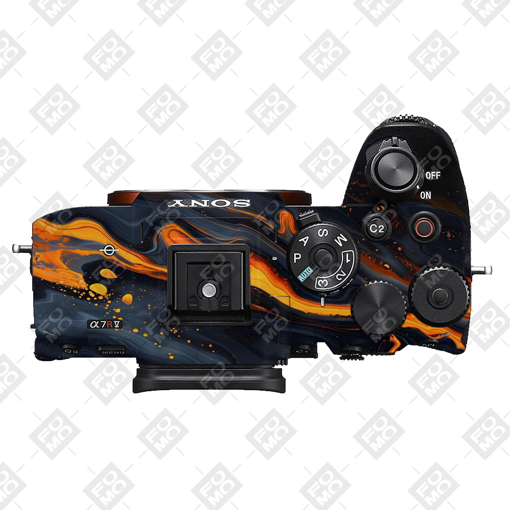 Lava Marble Sony A7RV Camera Skins