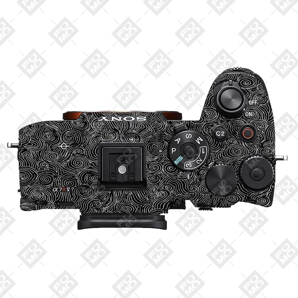 White Spirals Sony A7RV Camera Skins