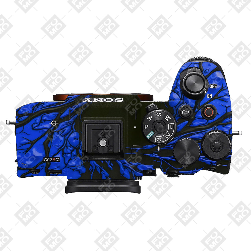 Venom Blue Sony A7RV Camera Skins