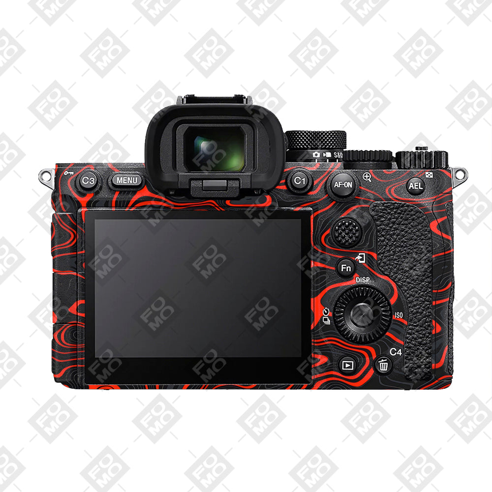 Crimson Waves Sony A7RV Camera Skins