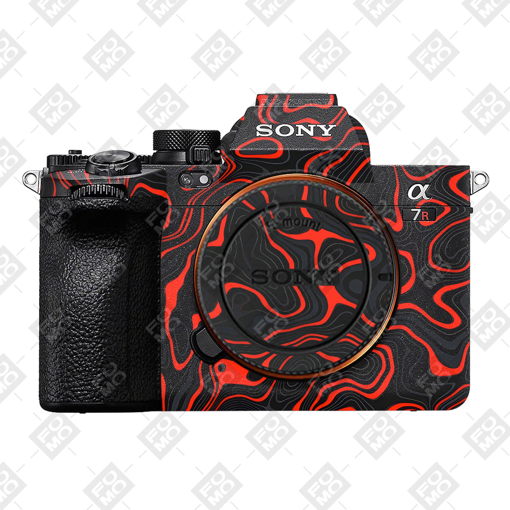 Crimson Waves Sony A7RV Camera Skins