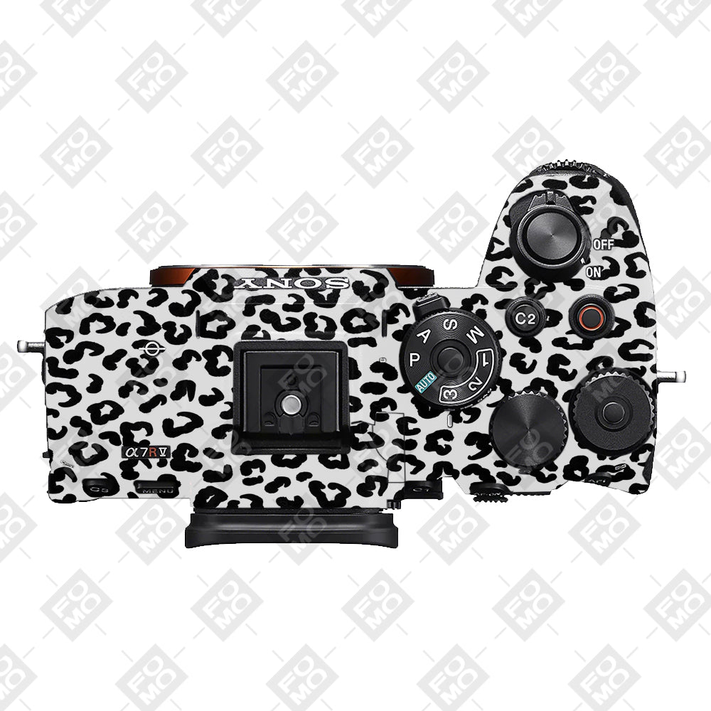 White Leopard Sony A7RV Camera Skins