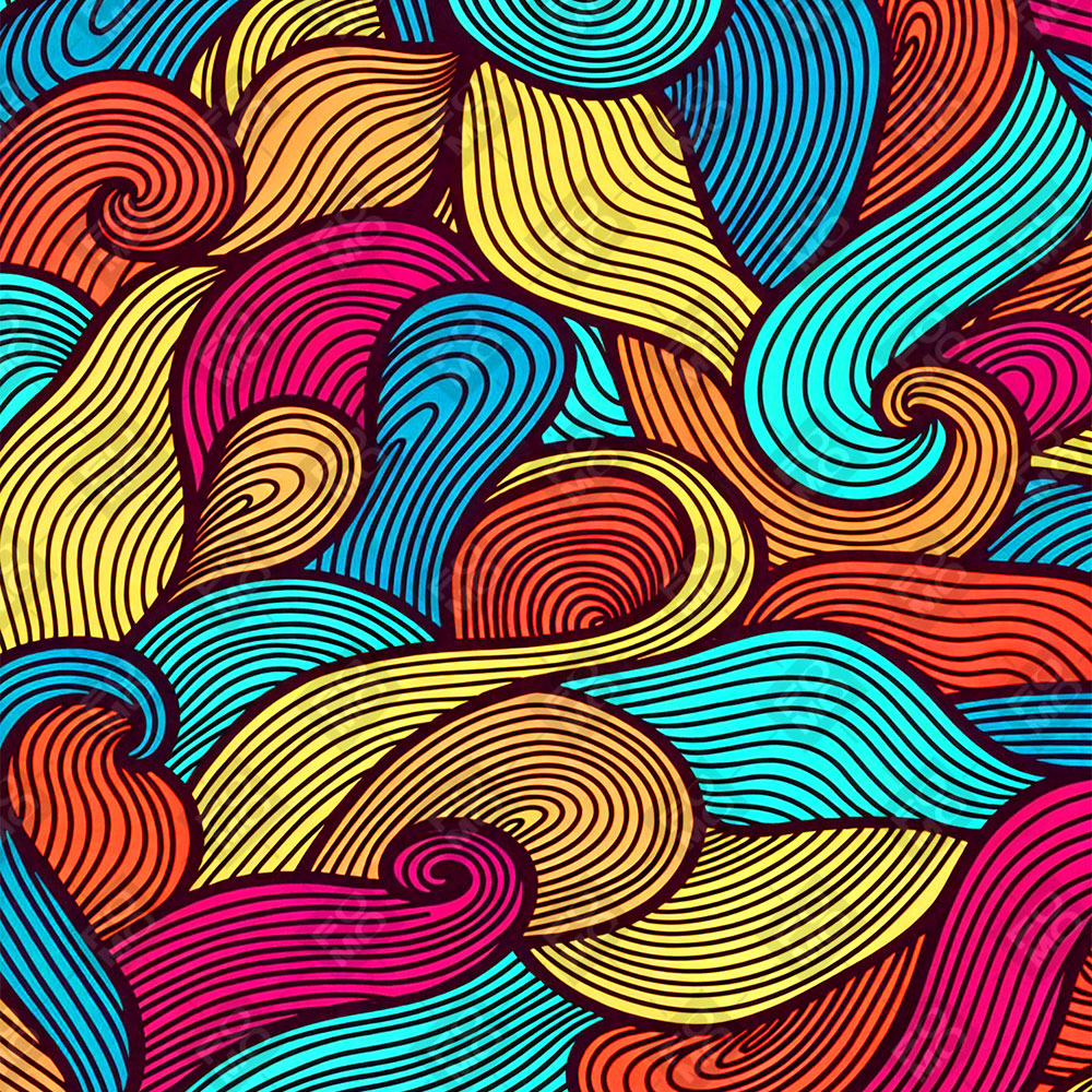 Retro Colorful Doodle Art Pattern Sony A7RV Camera Skin