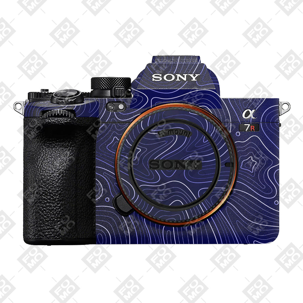Deep Blue Contour Sony A7RV Camera Skins