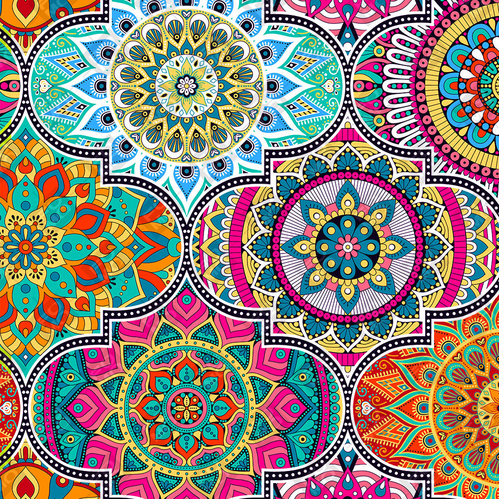 Boho Mandala Tile Pattern Sony A7RV Camera Skin